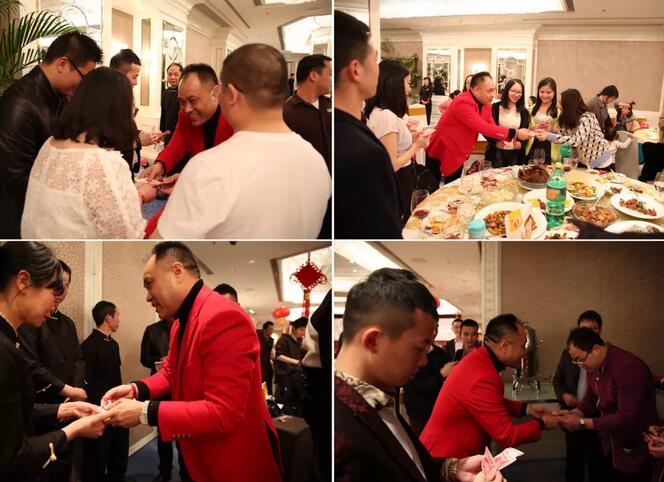 海洋老师向家人及工作人员表示祝福